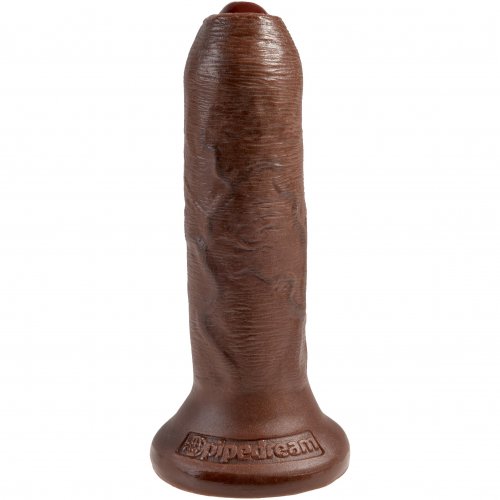 King Cock 6 Uncut Sliding Foreskin Cock Brown Sex Toys And Adult