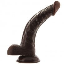 All American Whopper: Curved Waterproof Dong - 8" - Brown Boxcover