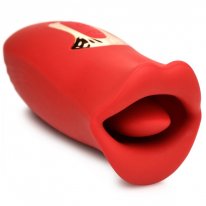 Lickgasm Kiss & Tell Mini Silicone Kissing & Vibrating Clitoral Stimulator - Red Boxcover