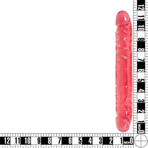 Crystal Jellies Jr Double Dong 12 Pink Sex Toys At Adult Empire