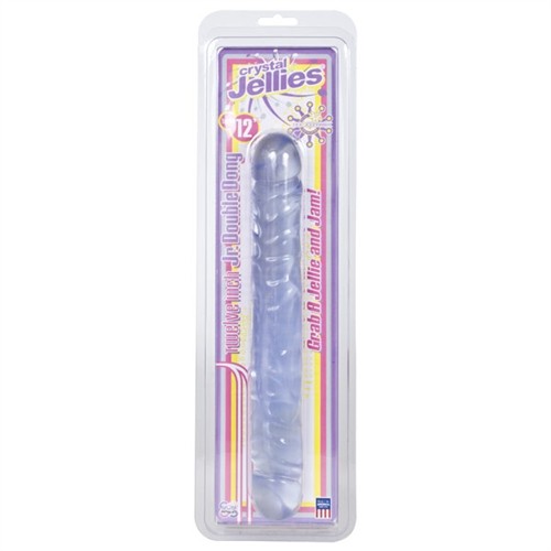 Crystal Jellies Jr Double Dong 12 Clear Sex Toys At Adult Empire