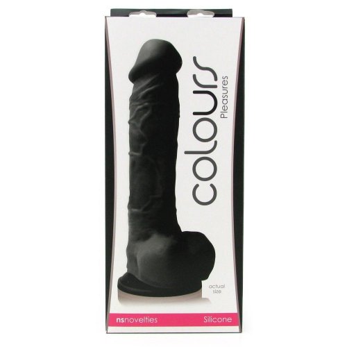 Colours Pleasure Dong 8 Black Sex Toys At Adult Empire