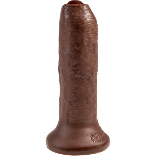 King Cock 6 Uncut Sliding Foreskin Cock Brown Sex Toys And Adult