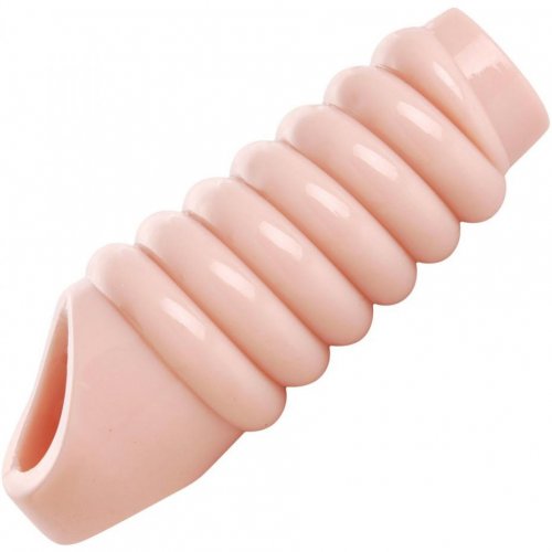 Size Matters 55 Ribbed Penis Enhancer Sheath Sex Toys At Adult Empire