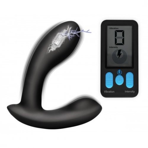 Zeus E Stim Pro Silicone Vibrating Prostate Massager With Remote Control Sex Toys At Adult Empire