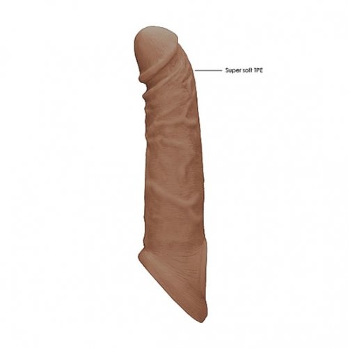 Shots Realrock Penis Sleeve 8 Tan Sex Toys And Adult Novelties