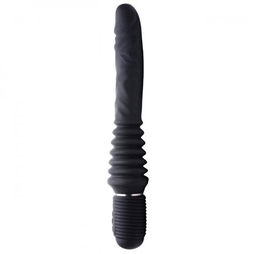 Master Series Vibrating And Thrusting Rechargeable Silicone Dildo Black Sex Toys At Adult Empire