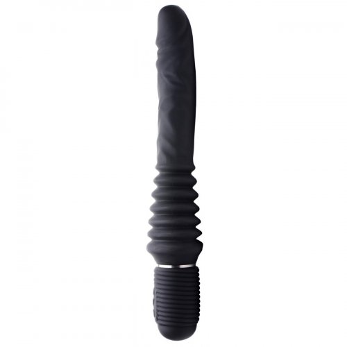 Master Series Vibrating And Thrusting Rechargeable Silicone Dildo Black Sex Toys At Adult Empire 