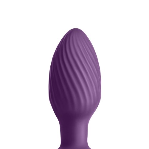 Inya Alpine Remote Control Gyrating Textured Butt Plug Purple Sex Toys At Adult Empire 1233