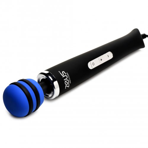 Zeus Blue Arc Electrosex E Stim Vibrating Wand Massager Black And Blue Sex Toys And Adult