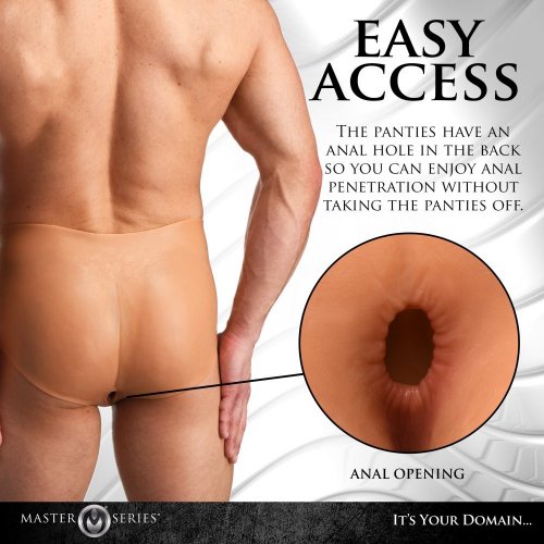 Master Series Wearable Silicone Vagina And Ass Pussy Panties Large