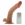 Natural Realskin Curved Shaft 8" Vibrating Hot Cock - Brown Image