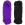 Bizarre Leather Shibari Bondage Rope 2 Pack - Black & Purple Image