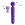 Revel Fae Double Sided Wand with Thrusting and Throbbing Air Pulse Clit Stimulator - Purple Image