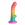 Simply Sweet 6.5" Ribbed Rainbow Dildo Image