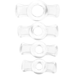 TitanMen Cock Ring Set - Clear Product Image