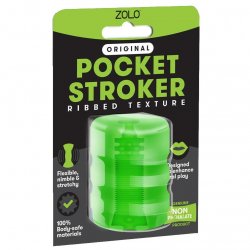 Zolo Original Pocket Stroker - Ribbed Texture - Green Product Image
