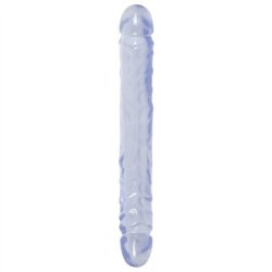 Crystal Jellies Jr. Double Dong - 12" Clear Product Image