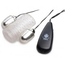 Dual Vibrating Penis Sheath - Clear Product Image