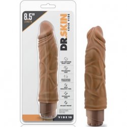 Dr. Skin Cock Vibe #10 - Mocha - 8.5" length Product Image