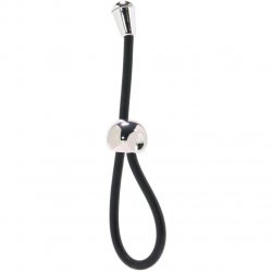 E-Z Cinch Silicone Lasso Cock Ring - Black Product Image