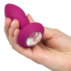 Power Gem Vibrating Petite Crystal Probe - Purple Product Image