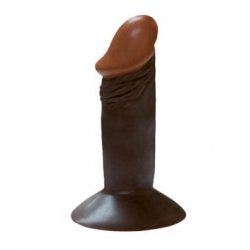 All American Mini Whopper 4" Suction Cup Dong - Chocolate Product Image
