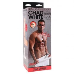 Signature Cocks - Chad White 8.5" ULTRASKYN Cock with Removable Vac-U-Lock Suction Cup Product Image