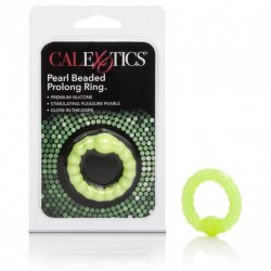 Prolong Pearl Beaded Cock Ring - Green Product Image