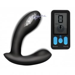 Zeus E-Stim Pro Silicone Vibrating Prostate Massager with Remote Control Product Image
