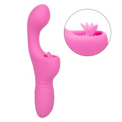 Rechargeable Butterfly Kiss Flicker Vibrator - Pink Product Image