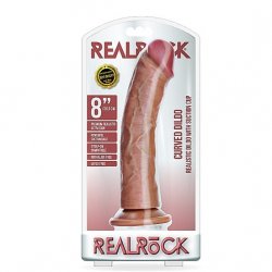Real Rock 8" Realistic Suction Cup Dildo - Tan Product Image