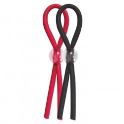 Enhancer Red and Black Silicone Lasso Cockties - 2 Pack Product Image