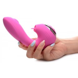 Inmi 10 Function Licking G-Throb Vibrator - Pink Product Image