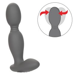 Eclipse Silicone Rotating Tip Anal Probe - Grey Product Image