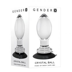 Gender X Crystal Ball Plug with Suction Cup - Clear Product Image