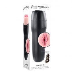 Zero Tolerance Grip It Vaginal Stroker - Vanilla Product Image