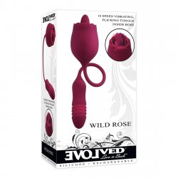 Evolved Wild Rose Double Sided Thrusting Bullet with Tongue Flicking Rose Product Image