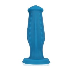 Jake Liquid Silicone Blue Anal Plug - Size Medium Product Image