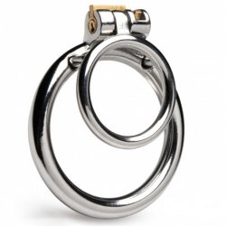 Master Series Stainless Steel Locking Cock and Ball Ring Product Image