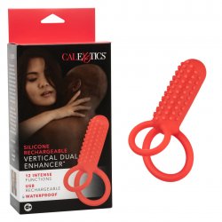 Couple's Enhancers: Silicone Rechargeable Vertical Dual Enhancer Product Image