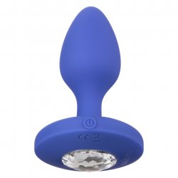 Cheeky Gems Medium Rechargeable Vibrating Anal Probe - Blue Product Image