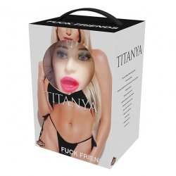 Fuck Friends: Titanya Triple Hole Blow-Up Doll with Rechargeable Vibrating Egg Product Image