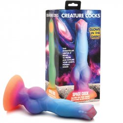 Creature Cocks Space Cock Glow-In-The-Dark Silicone Alien Dildo Product Image