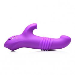 Gossip Blaster 10 Function Thrusting Rabbit Vibrator - Purple Product Image