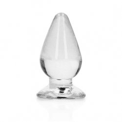 Shots RealRock Crystal Clear 4.5" Anal Plug - Translucent Product Image