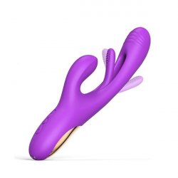 Bora G-Spot Tapping Rabbit Vibrator - Purple Product Image