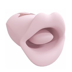 LoveLine: Kiss 10 Speed Suction & Vibrating Mouth - Pink Product Image