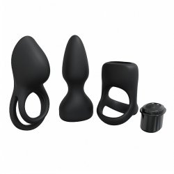 LoveLine: Rechargeable Pleasure Kit - Black Product Image