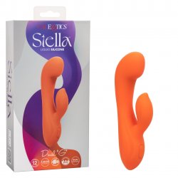 Stella Liquid Silicone Dual "G" Massager - Orange Product Image